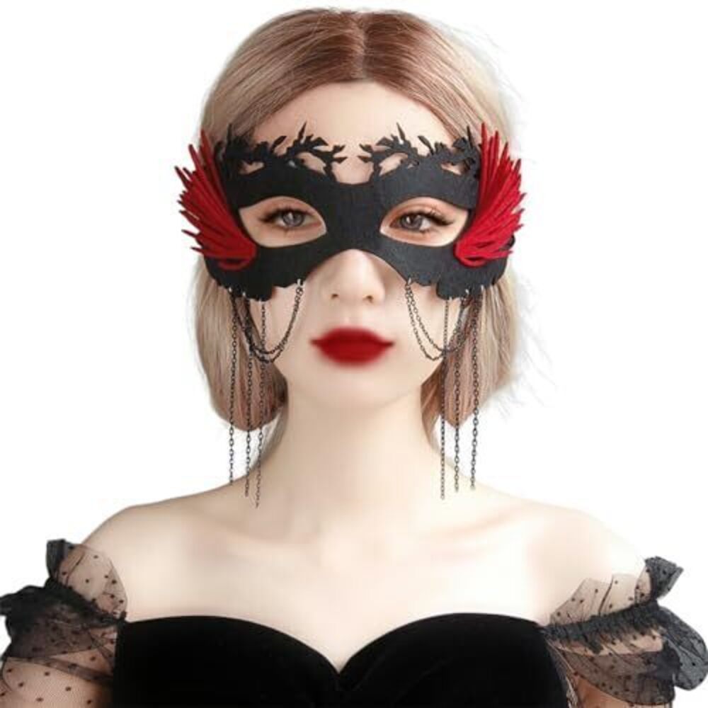 9117 Halloween Mask Tassels Half Mask Costume Masquerade Ball Party